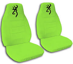 Browning Car Seat Covers In Neon Green