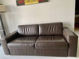 real leather sofa bed made in italy