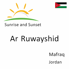 Mafraq — mạfraq  rak, stadt in nord jordanien, 37 000 einwohner; Sunrise And Sunset Times In Ar Ruwayshid Mafraq Jordan