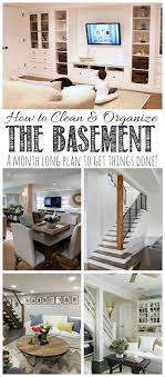 how to clean and organize the basement