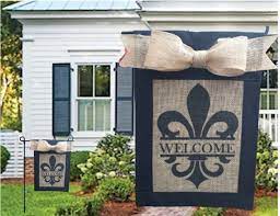 personalized burlap garden flag for new