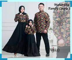 Couple batik ibu dan anak : Baju Muslim Couple Ayah Ibu Anak Perempuan Adik Kakak Couple Keren