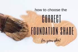 correct foundation shade