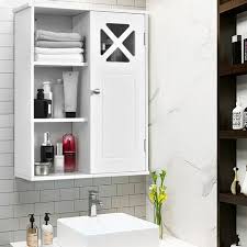 Wall Mounted Bathroom Cabinet 3 Tiers