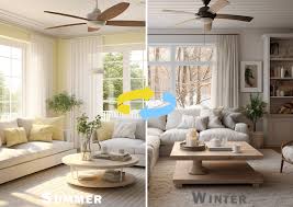 ceiling fan spin in summer and winter