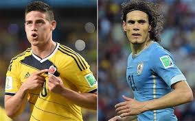 James rodriguez confirmed his status as the world cup's newest star with a virtuoso display as colombia took advantage of luis suarez's absence to beat urugu. Colombia Vs Uruguay As It Happened James Rodriguez Scores Twice In 2 0 Win