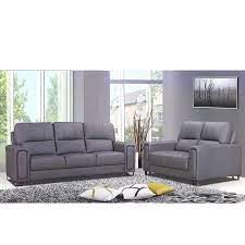 alaska sofa set half leather lcf