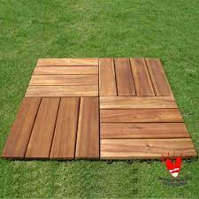 jual decking tile kayu ulin kebun kolam