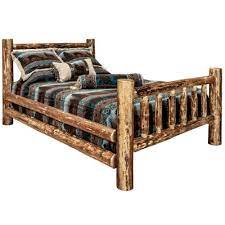 Solid Pine Beds Rustic Cabin Furniture