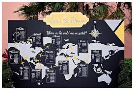 Sean And Shawns Yellow Travel Themed Wedding At The Ritz