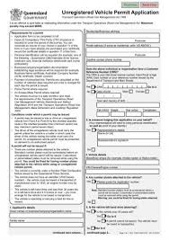 unregistered vehicle permit application