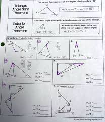 180 triangle angle sum theorem