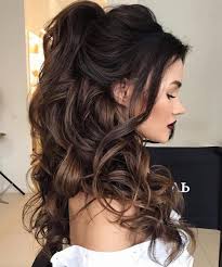Here wedding stylist kristina gasperas has created a romantic look here by styling the bride's brunette to honey blonde tresses with a slight beehive to add volume, and soft curls. Half Up Half Down Wedding Hairstyles 50 Stylish Ideas For Brides