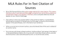 Purdue OWL  MLA Formatting and Style Guide MLA IN TEXT CITATIONS How to do it 