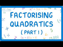 Gcse Maths Factorising Quadratics