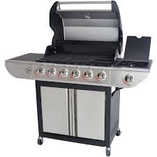 Perfect for your backyard deck or patio, cooking won't feel like a chore with tons of cooking space and an extra burner off to the side. Gas Grill Mat Set Propane 6 Burner Patio Bbq Grills Thermometer On Clearance Ebay Best Gas Grills Gas Grill Stainless Steel Bbq