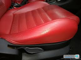 Red Leather Seats In Need Of A Refresh
