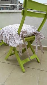 Fl Chair Cushions With Ties Ruffle