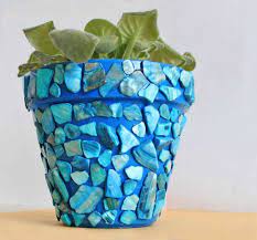 completely decorate your plain clay pot