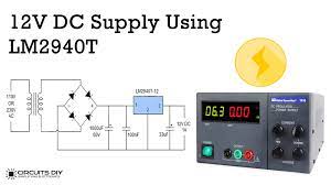 12v regulated power supply using lm2940t ic