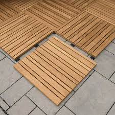 Teak Wood Decking Fusion Deck Tile