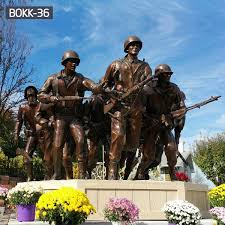 Bronze Military Statues Memorial Park