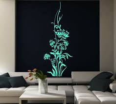 giant wall sticker colourful flowers