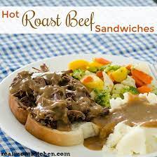 slow cooker hot roast beef sandwiches