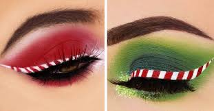candy cane eyeliner is the new holiday