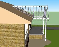 Building A Gable End Porch Cover Tying