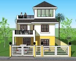 Simple House Design 3 Storey gambar png