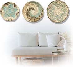 Large Seagrass African Baskets Wall