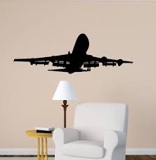 Airplane Wall Decal Jet Airliner 747