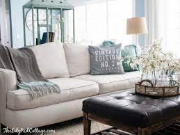 white sofa decor