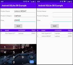 android create sqlite database and