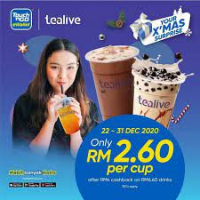 In order to attract more consumers, touch 'n go ewallet launched a lot of promotional offers in 2019. 22 31 Dec 2020 Tealive Christmas Promotion With Touch N Go Everydayonsales Com