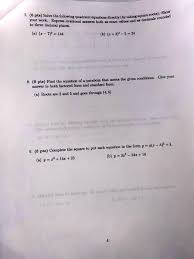 Solve The Following Quadratic Equations