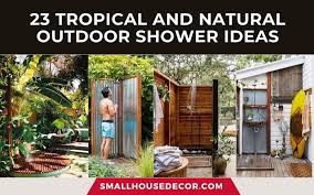 Natural Outdoor Shower Ideas