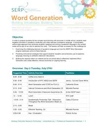 binder contents word generation