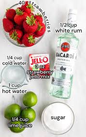 strawberry daiquiri jello shots p