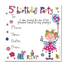 Amazing 5th Birthday Party Invitation Techcommdood Com