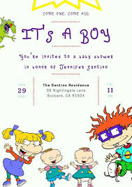 rugrats themed baby shower ideas