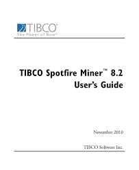Tibco Spotfire Miner Users Guide Manualzz Com