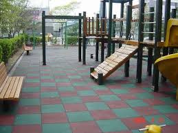playground rubber flooring tile at rs