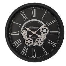 Clayre Eef Wall Clock Ø 51 Cm Black