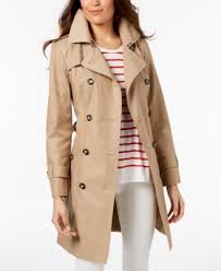 Hooded Double Ted Trench Coat