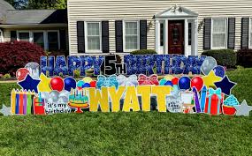 At big yard card, we are in the business of spreading happiness one yard at a time and decorating lawns before dawn for all your special occasions! No Guilt Yard Cards Springfield Virginia No Guilt Yard Cards