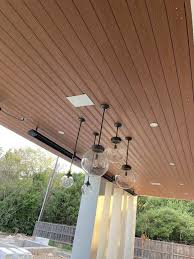 outdoor 3d embossed wpc ceiling panel