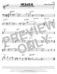 Heaven Real Book Melody Chords Bass Clef Instruments