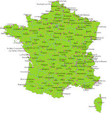 Belgium and luxembourg to the north, germany, switzerland and italy to the east and the mediterranean sea and spain across the pyrenees mountain to the south. Map Of France Departments Regions Cities France Map